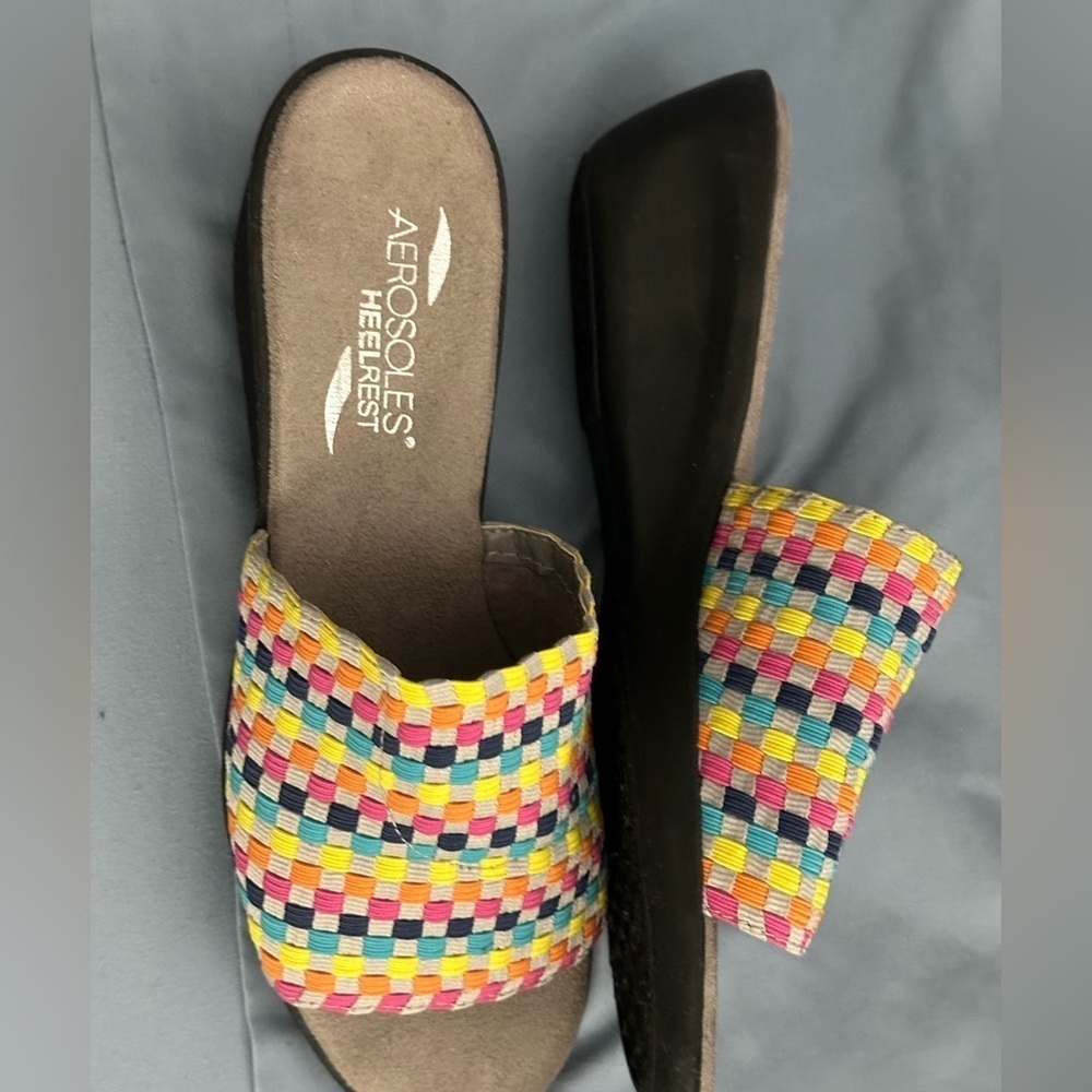 Aerosoles Women's Multicolor Slide Sandals - Picture 3 of 7